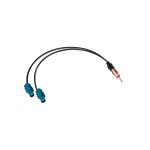 Din mle vers double fakra z mle cble rpartiteur d'antenne pour autoradio fakra z vers din cble rg174 ...