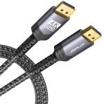 Displayport to display port cable 1m, dp cable (4k@60hz, 2k@165hz, 2k@144hz), nylon braided compatible ... Displayport to display port cable 1m, dp cable (4k@60hz, 2k@165hz, 2k@144hz), nylon braided compatible ...