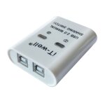 Dispositif de partage d'imprimante usb 2 - en - 1, commutateur de partage d'imprimante � 2 ports manuel, ...