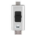 Disque dur externe multifonction 4 en 1 32 go pour android type - c, compatible avec iphone et ipad (argent) ... Disque dur externe multifonction 4 en 1 32 go pour android type - c, compatible avec iphone et ipad (argent) ...