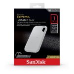 Disque ssd externe sandisk extreme portable sdssde61w1to 1 to blanc usb 3. 2 gen 2