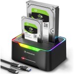 Dock disque durs, usb3. 0 station d'accueil disque dur pour 2, 5 et 3, 5 pouces sata hdd / ssd jusqu' ...