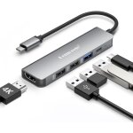 Dock station d'accueil usb c, adaptateur hub usb - c 5 - en - 1 vers hdmi 4k, usb 3. 0, 2 usb 2. 0, 100w ... Dock station d'accueil usb c, adaptateur hub usb - c 5 - en - 1 vers hdmi 4k, usb 3. 0, 2 usb 2. 0, 100w ...