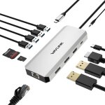 Dock usb c, stations d'accueil pour ordinateur portable 12 en 1 a triple affichage avec dual 4k dp, 4k ... Dock usb c, stations d'accueil pour ordinateur portable 12 en 1 a triple affichage avec dual 4k dp, 4k ...
