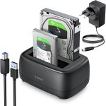 Docking station pour 2 disques dur sata ssd hdd de 2, 5 et 3, 5 pouces, usb 3. 0 station d'accueil disque ... Docking station pour 2 disques dur sata ssd hdd de 2, 5 et 3, 5 pouces, usb 3. 0 station d'accueil disque ...