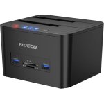 Docking station, station d'accueil pour 2 disques durs sata usb 3. 0 fonction clonage disque dur 2, 5 ...