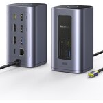 Docking station, nomos air 12 in 1, station d'accueil 2 moniteurs avec 2 * 4k hdmi, usb - a / c 10gbps, ... Docking station, nomos air 12 in 1, station d'accueil 2 moniteurs avec 2 * 4k hdmi, usb - a / c 10gbps, ...