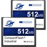 Dogfish carte mmoire compact flash 512mo 2 pack, carte cf type i pour equipement industriel et appareil ...
