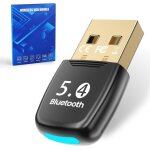 Dongle bluetooth 5. 4, cle bluetooth pour pc faible latence adaptateur bluetooth usb plug play dongle ...