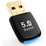 Dongle bluetooth, 5. 4 cl usb bluetooth pour pc faible latence 20m porte plug play sous windows 11 ...