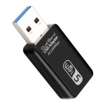 Dongle sans fil double bande 2. 4g / 5g, mini carte r�seau r�cepteur sans fil pour ordinateur, adaptateur ...