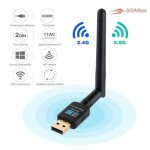 Dongle wifi 600mbps, cl wifi adaptateur usb 4g pour pc windows etc