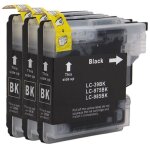 Doree compatible brother lc985 bk 3 pack noir cartouche pour imprimante jet d'encre noir pour brother ...