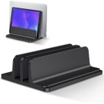 Double support ordinateur portable vertical, support pc portable en aluminium réglable bureau laptop ... Double support ordinateur portable vertical, support pc portable en aluminium réglable bureau laptop ...