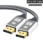 Dp pour cble dp coton - 1m - cble displayport 8k dp 1. 4 micro hdmi type c vers hdmi, adaptateur de ...