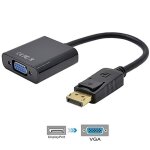 Dp to vga - standard - adaptateur audio displayport dp vers dvi hdmi vga pour apple macbook air, convertisseur ...