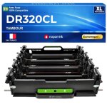 Dr320cl tambour 4 couleurs compatible pour brother dcp 9055cdn hl 4140cn mfc 9460cdn unit� unique rendement ...
