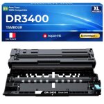 Dr3400 dr - 3400 tambour noir compatible pour brother dcp l5500dn hl l5100dn hl l5200dw mfc l5700dn rendement ...
