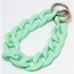 Dragonne bijou de t�l�phone mailles vert