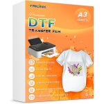 Dtf papier transfert a3 (29, 7x42 cm) - 20 feuilles film de transfert pet direct - to - film pour imprimantes ...