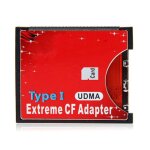 Dual slot tf ou microsd micro sd au type i compact flash card cf reader adaptateur pour nikon cannon ...