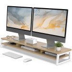 Dual support de moniteur , réhausseur d'ecran d'ordinateur en bois, pour pc / ordinateur / fax / imprimante ... Dual support de moniteur , réhausseur d'ecran d'ordinateur en bois, pour pc / ordinateur / fax / imprimante ...