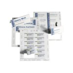 Durable - blanc - 17 x 67 mm - 150 g / m - 600 carte(s) cartes pour badges - pour p / n: 8132 - 01, 8133 ...