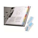 Durable tabfix quick tab duo - parchemin - auto - adh�sif - bleu, jaune, rouge, vert - 40 mm de large ...