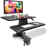 Duronic dm05d13 poste / station de travail assis - debout de 64 cm pour cran / clavier / souris - hauteur ...