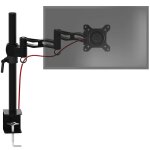 Duronic dm351x3 bk support d'�cran � pince pour bureau noir - hauteur ajustable - rotatif / inclinable ...