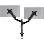 Duronic dmg52 support double 2 �crans pc � pince pour bureau m�canisme � gaz ajustement � la vol�e hauteur ...