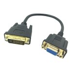 Dvi mâle vers vga femelle pour convertisseur vidéo, câble 24 + 5, 25, dvi i vers vga, pour tv, ps3, ps4, ... Dvi mâle vers vga femelle pour convertisseur vidéo, câble 24 + 5, 25, dvi i vers vga, pour tv, ps3, ps4, ...