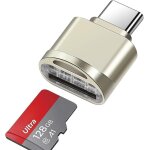 Dyg lecteur de carte silvertf, lecteur de carte usb - c vers tf, adaptateur de lecteur de carte m�moire ...
