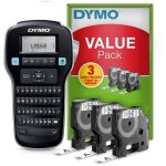 Dymo labelmanager kit de base avec �tiqueteuse 160 imprimante portable avec 3 rouleaux de ruban pour ...