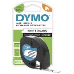Dymo letratag - plastique - blanc - rouleau (1, 2 cm x 4 m) 1 cassette(s) ruban - pour letratag lt - ...