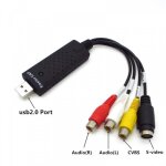 Easycap usb 2. 0 rca av s - vido cvbs audio vido facile cap vhs to dvd converter carte de capture adaptateur ...