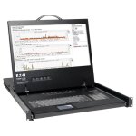 Eaton tripp lite series 8 - port rack console vga kvm switch w / 19  lcd 1u taa - console kvm avec commutateur ...