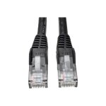 Eaton tripp lite series cat6 gigabit snagless molded (utp) ethernet cable (rj45 m / m), poe, black, 5 ...