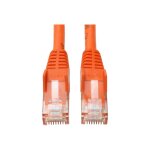 Eaton tripp lite series cat6 gigabit snagless molded (utp) ethernet cable (rj45 m / m), poe, orange, ...