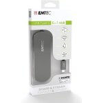 , echubt650c, hub usb - c polyvalent avec 6 connexions, ports usb 30, hdmi 4k, lecteur de cartes sd, ...