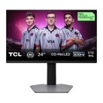 Ecran pc gaming qd - mini led tcl 24g645 24  300 hz full hd noir et gris