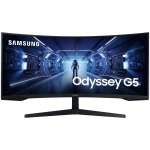 Samsung odyssey g5 c34g55twwp - g55t series - �cran led - jeux - incurv� - 34  - 3440 x 1440 uwqhd @ ...