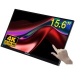 Ecran pc verbatim 32238 15. 6  3840 x 2160 4k ultra hd lcd ecran tactile noir