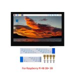 Ecran tactile dsi 4. 3 pouces pour raspberry pi 5 4b 3b + 3b, moniteur lcd 800x480 pour rpi 5 4b 3b + ...