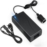 Eifj - adaptateur secteur pour voiture, convertisseur de tension 230 v vers 12 v, 60 w / 10 a, adaptateur ...