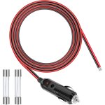 Eifj - rallonge allume cigare 2m 12 v / 24 v prise allume cigare 14 awg cble d'extension adaptateur ...