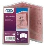 Elba etui transparent de protection en pvc, 74 x 108 mm,