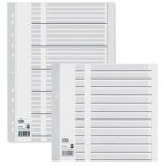 Elba intercalaire en papier cordage, neutre, a4, 21 pieces