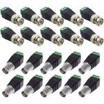 Elec 20pcs bnc connector kit - 10x mle 10x femelle sans borne  vis cble coaxial cat5 cat6 vers vido ...