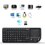 Elenxs? rii mini clavier azerty k01x1 sans fil 2, 4 ghz 3 en 1 avec clavier touchpad souris 15. 1 * 5. ...